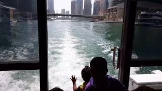 Dubai marina water bus ride