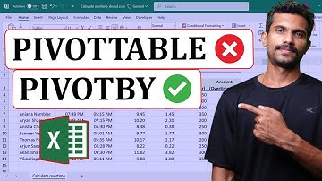 PIVOTBY Function in Excel