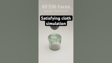 Satisfying cloth simulation.🔥🔥 200k faces📈📈. #3d #blender #blendercommunity #clothsimulation