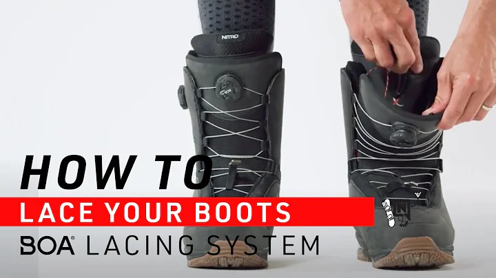 How To Put On Snowboard Boots with BOA FIT SYSTEM
