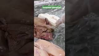 нарізка ковбаси кубиком #промисловеобладнання #виробництво #кубик #shorts #