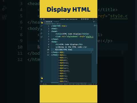 How to display