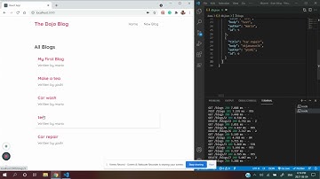 Dojo Blog React app with Json server
