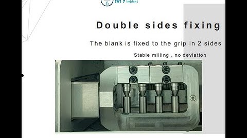 M6 CAD-CAM  Wet Mill T4 With Adapter Grip To The Housing For Titanium Blank Milling