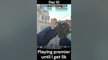 Playing until I get 5k premier - Day 10 #gaming #csgoclips #csgo #cs2 #clutch #silver #shorts #funny