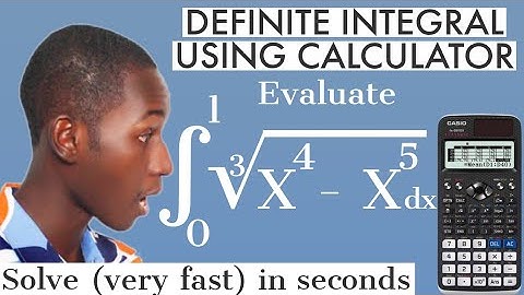 DEFINITE INTEGRATION IN SCIENTIFIC CALCULATOR: 2 fast steps to follow | Casio fx-991 ex calculator