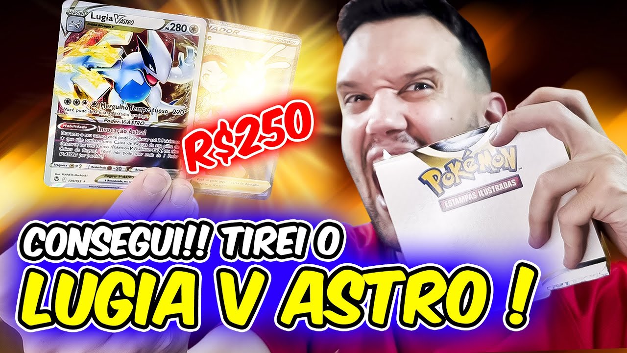 Cartão Pokémon Aerodactyl v Astro Rainbow em segunda mão durante