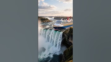 Cruise Ship Falls Off a Giant Waterfall!