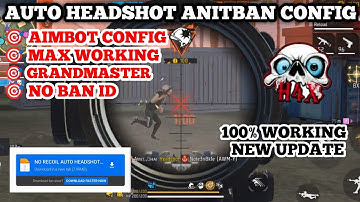 Free Fire Auto Headshot Config File🎯🌠 Macro Aimbot + No Recoil Regedit ‼️ Antiban VIP Script 👽