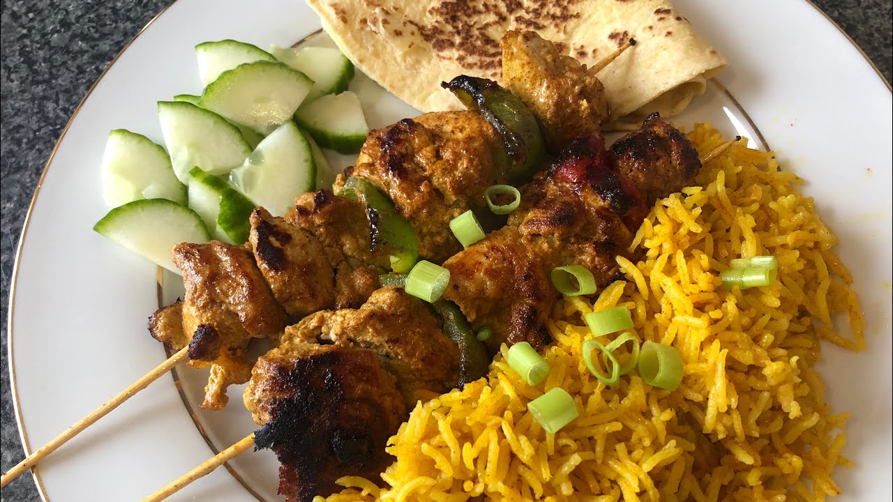 Chicken Kebab with Yellow Rice Nica’s Kitchen Easy Recipe YouTube