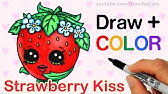 How to Draw + Color Shopkins Apple Blossom step by step Cute - YouTube