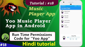 How to Create Music Player App | Music Player app in android Run Timer Permissions Check Part 18