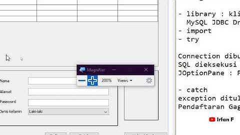 Java MySQL - Form Pendaftaran