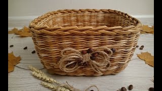 #1047 Мастер-класс с Ниной Корзинка из газет DIY Newspaper Basket Weaving Tutorial ENGLISH SUBTITLES #1047 Мастер-класс с Ниной Корзинка из газет DIY Newspaper Basket Weaving Tutorial ENGLISH SUBTITLES