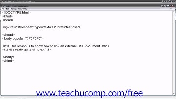 HTML5 and CSS3 Tutorial Linking to a CSS Training Lesson 14.4