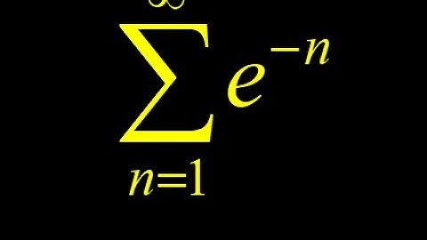 Infinite series:  integral test to show convergence, and find the sum of sum(e^-n).