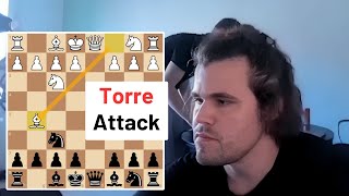 Magnus Carlsen Shows the Perfect Response to the Torre Attack!