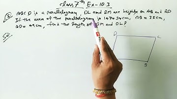 class 7th Math 📖 | Ex-18.3 | find the length of the sides ?