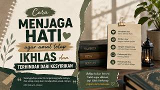 Cara menjaga hati agar amal tetap ikhlas dan terhindar dari kesyirikan.