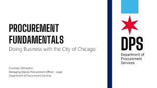 DPS Webinars | Procurement Fundamentals