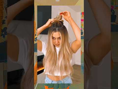 Kızlar için kolay saç modeli (Uzun)