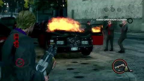 Massive Gang Fight in Saints Row The Third (With Badass Sound Track)