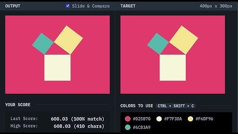 CSS Battle - Target #85 - Pythagoras