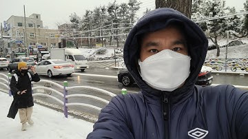 Mùa đông tuyết rơi ở Hàn Quốc 첫눈 korea 한국