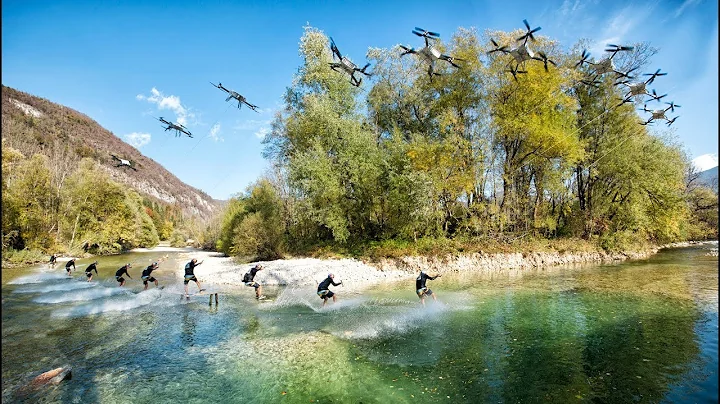 Wakeskater Gets Towed By A Drone