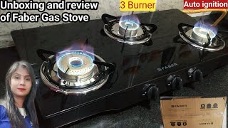 faber gas stove 3 burner auto ignition