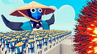 100x RAIDEN + 1x GIANT vs 1x EVERY GOD   Totally Accurate Battle Simulator TABS