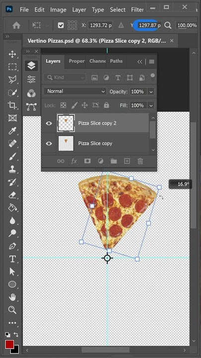 How to Flip a Layer in Photoshop #shorts 