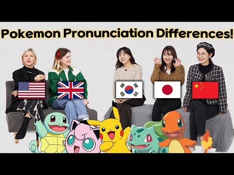 Pokemon Name Differences Among 5 countries!!(American,British,Korean,Japanese,Chinese)