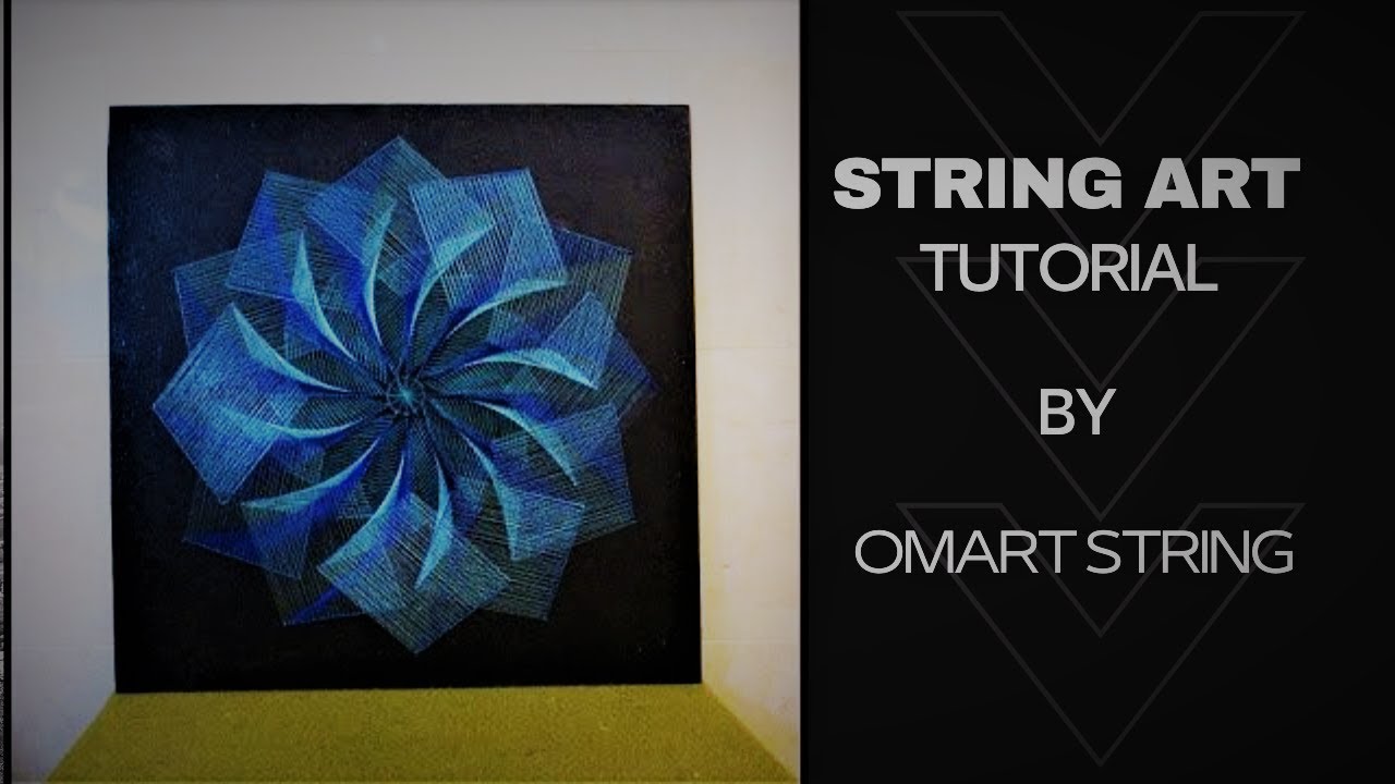 How To Make String Art?Blue mandala/ DIY Tutorial - YouTube