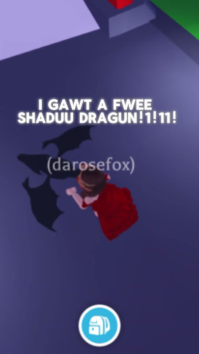 I GUAT A FEWEE SHAUDU DRAGUN! || #roblox #robloxedit #trending #adoptme
