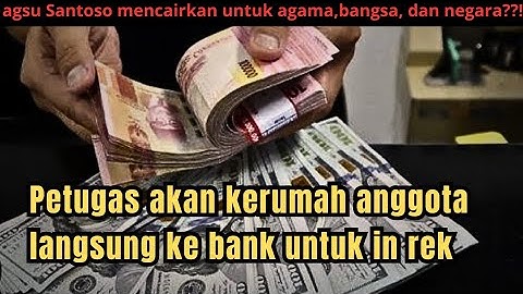 Petugas akan kerumah anggota langsung ke bank untuk in rek