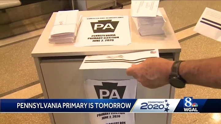 York County voters drop off completed mail-in ballots for primary election