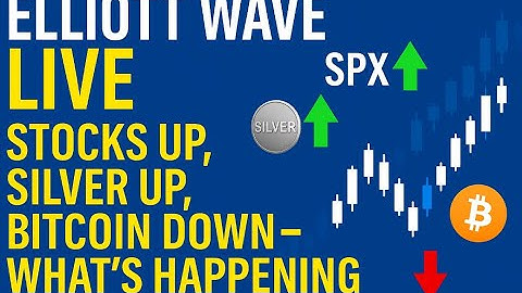 EW Live: Bitcoin Drops While Stocks & Silver Rally – What’s Behind the Move? #Elliottwave