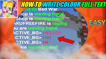 HOW TO WRITE COLOUR TEXT IN BLOCKMANGO||#BLOCKMANGO