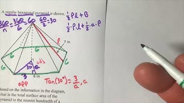 Total Area Hexagonal Pyramid #7