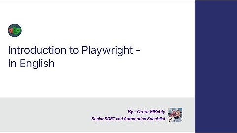 01 Introduction to Playwright