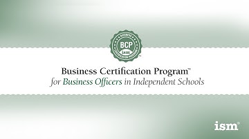 Business Certification Program for Independent Schools