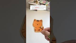 Turning your comment into 🐱 STİCKERS #art #cute #sticker #shorts #artshorts