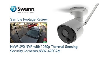 Swann 1080p NVR Sample CCTV Footage Review NVW-490 with NVW-490CAM Wi-Fi Security Cameras