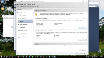 How to change report server (SSRS) database to another new database
