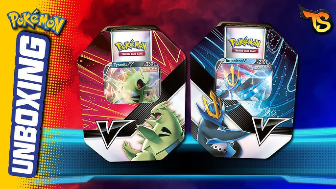 Pokemon TCG: V Strikers Tryanitar V/Empoleon V Latas aleatórias :  : Brinquedos e Jogos