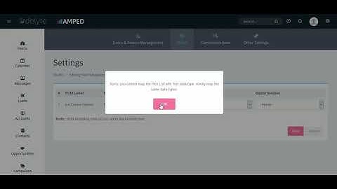 Custom Field Mapping | AMPED CRM ADMIN