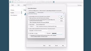 Publishing to Canvas