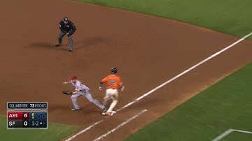 ARI@SF: Gosewisch fields grounder, throws to first