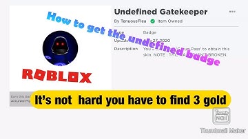 Roblox - How to get the Undefined Gatekeeper